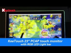 Monitor de la pantalla táctil del juego de la ranura de la pulgada PCAP de la barra ligera 27 de monitor 10 puntos del tacto