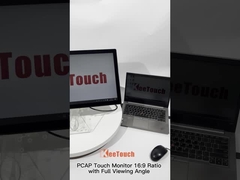 23,8 ratio del 16:9 del monitor del tacto de la pulgada PCAP con ángulo de visión completo
