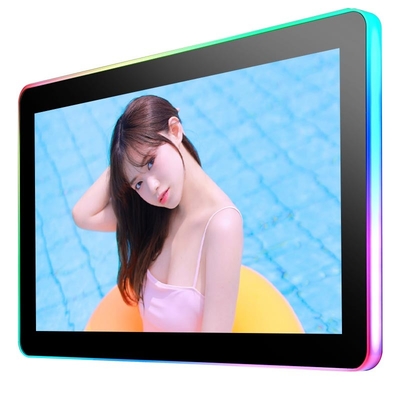 PCAP 23 Inch Touch Screen Monitor With LED Flexible Strips For Gaming