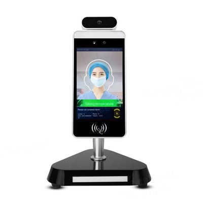 Auto Facial Recognition Temperature Kiosk , Wifi Body Temp Scanner Kiosk 800×1280