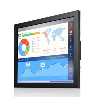 Infrared 17 Inch Touch Screen Monitor Industrial Grade 1280×1024 Resolution ODM